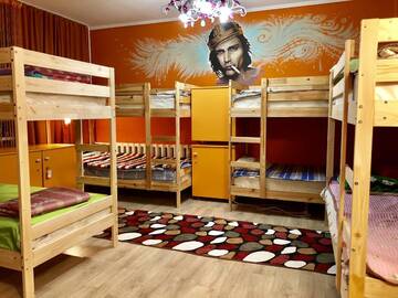 Фото номера Кровать в общем 8-местном номере Хостелы Hostel Loco г. Алматы 7