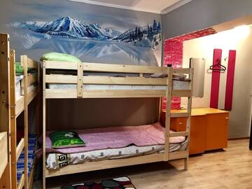 Фото номера Кровать в общем 8-местном номере Хостелы Hostel Loco г. Алматы 6