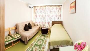Фото номера Апартаменты с 2 спальнями Апартаменты Apartment Utegen Batyr 2 г. Алматы 21
