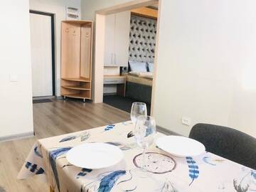 Фото номера Апартаменты Делюкс Апартаменты InterHouse Apartments г. Алматы 7