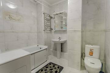 Фото номера Апартаменты с 1 спальней Апартаменты AHome 03 at Balzak 8D г. Алматы 11