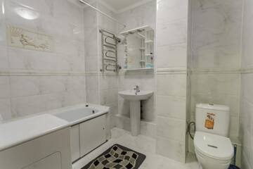 Фото номера Апартаменты с 1 спальней Апартаменты AHome 03 at Balzak 8D г. Алматы 28