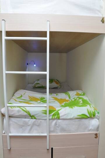 Фото номера Кровать в общем 8-местном номере для мужчин и женщин Хостелы ART Hostel г. Алматы 2