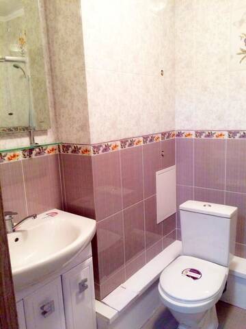 Фото номера Апартаменты с 1 спальней Апартаменты AHome 01 on Balzak street г. Алматы 11