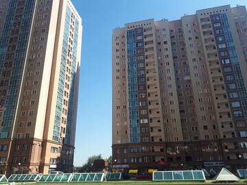 Фото номера Апартаменты с 2 спальнями Апартаменты QonaQ Apartments 60 г. Алматы 24