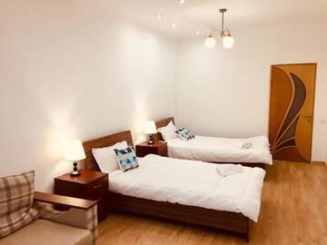 Фото номера Апартаменты с 2 спальнями Апартаменты QonaQ Apartments 414 г. Алматы 8