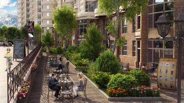 Фото номера Апартаменты с 2 спальнями Апартаменты QonaQ Apartments 414 г. Алматы 52