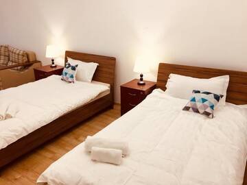 Фото номера Апартаменты с 2 спальнями Апартаменты QonaQ Apartments 414 г. Алматы 9