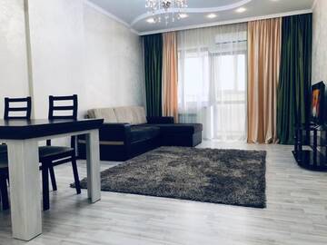 Фото номера Апартаменты с 1 спальней Апартаменты Arai apartments on 6 floor 94 г. Алматы 36