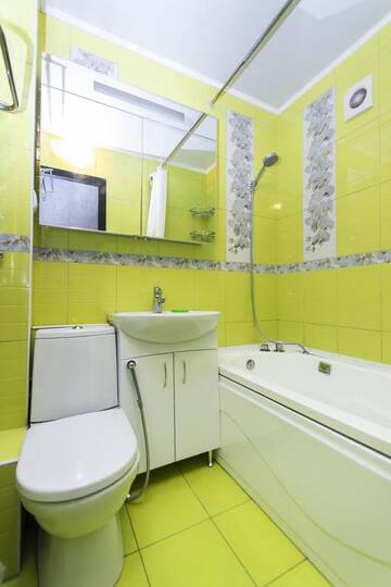 Фото номера Апартаменты с 2 спальнями Апартаменты Cozy, clean apartment in Almaly district г. Алматы 19