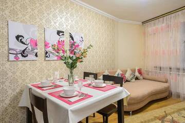 Фото номера Апартаменты с 2 спальнями Апартаменты Apartments on Shevchenko 75 г. Алматы 16