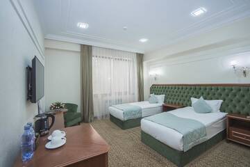 Фото номера Стандартный двухместный номер с 2 отдельными кроватями Отель Plaza Hotel Almaty г. Алматы 2