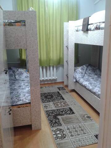 Фото номера Кровать в общем номере с 4 кроватями Хостелы Hostel64 г. Алматы 5
