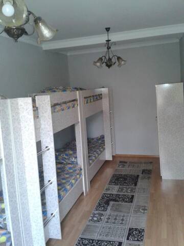 Фото номера Кровать в общем 6-местном номере Хостелы Hostel64 г. Алматы 2