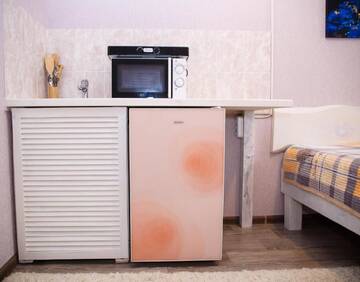 Фото номера Двухместный номер с 1 кроватью Апарт-отели YourHouse микрорайон 1, дом 5 - экономичнее квартиры, уютнее гостиницы г. Алматы 7