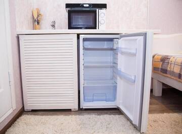 Фото номера Двухместный номер с 1 кроватью Апарт-отели YourHouse микрорайон 1, дом 5 - экономичнее квартиры, уютнее гостиницы г. Алматы 9