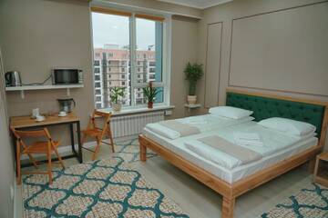 Фото Отели типа «постель и завтрак» Gagarin Park Halal Apartments г. Алматы 1