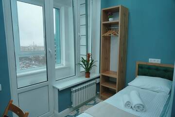 Фото номера Одноместный номер с душем Отели типа «постель и завтрак» Gagarin Park Halal Apartments г. Алматы 2