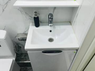 Фото номера Двухместный номер с 1 кроватью и собственной ванной комнатой Отели типа «постель и завтрак» Gagarin Park Halal Apartments г. Алматы 57