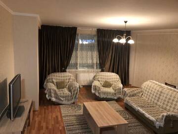 Фото номера Апартаменты с 1 спальней Апартаменты Nurly Tau Apartment г. Алматы 3