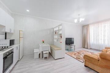 Фото номера Апартаменты с 1 спальней Апартаменты JAZZ Smart Apartment г. Алматы 40