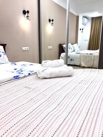 Фото номера Апартаменты с 2 спальнями Апартаменты Latifa Residence Apartments г. Алматы 21