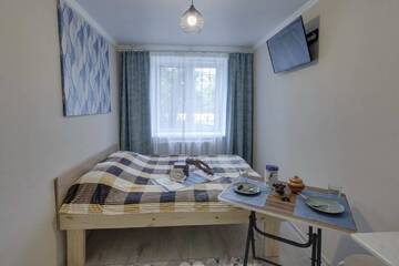 Фото номера Двухместный номер с 1 кроватью Апарт-отели YourHouse на Гагарина Утепова - экономичнее квартиры, уютнее гостиницы г. Алматы 10