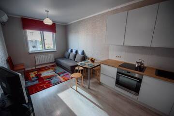 Фото номера Апартаменты с 1 спальней Апартаменты Almaty Smart Apartment- Simfoniya г. Алматы 11