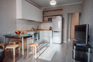 Фото номера Апартаменты с 1 спальней Апартаменты Almaty Smart Apartment- Simfoniya г. Алматы 12