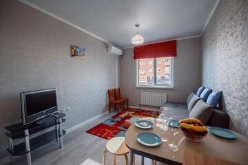 Фото номера Апартаменты с 1 спальней Апартаменты Almaty Smart Apartment- Simfoniya г. Алматы 39
