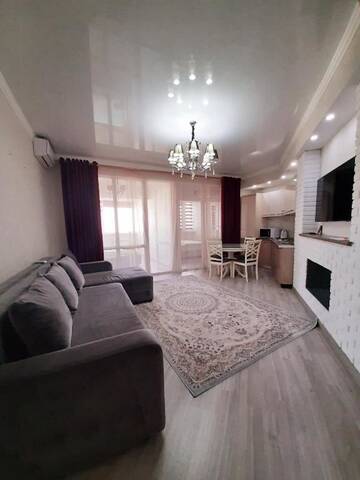 Фото номера Апартаменты с 2 спальнями Апартаменты 2 bedroom apartment г. Алматы 22