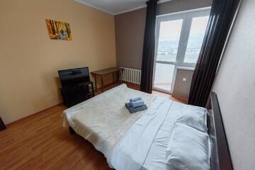 Фото номера Апартаменты с 1 спальней Апартаменты Almaty Smart Apartment - Wonderful Mountain View г. Алматы 14