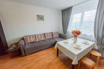Фото номера Апартаменты с 1 спальней Апартаменты Almaty Smart Apartment - Wonderful Mountain View г. Алматы 35