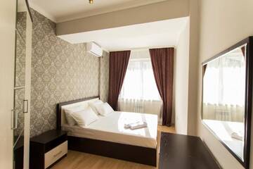 Фото номера Апартаменты с 2 спальнями Апартаменты Residential complex Central 271 г. Алматы 17