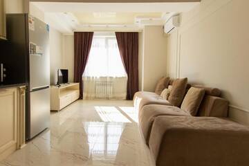 Фото номера Апартаменты с 2 спальнями Апартаменты Residential complex Central 271 г. Алматы 24