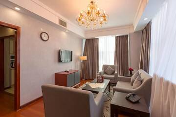 Фото номера Апартаменты с 1 спальней Отель Renion Residence Hotel г. Алматы 22