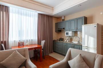 Фото номера Апартаменты с 1 спальней Отель Renion Residence Hotel г. Алматы 10