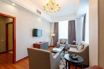 Фото номера Апартаменты с 1 спальней Отель Renion Residence Hotel г. Алматы 36