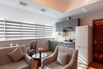 Фото номера Апартаменты с 1 спальней Отель Renion Residence Hotel г. Алматы 12